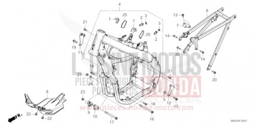 FRAME BODY (CRF450RS/RWES/RXS) CRF450RS de 2025